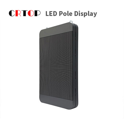 Pantalla LED de poste ligero de calle del alto brillo 6500nits a todo color
