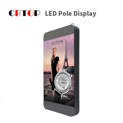 Pantalla LED de poste ligero de calle del alto brillo 6500nits a todo color