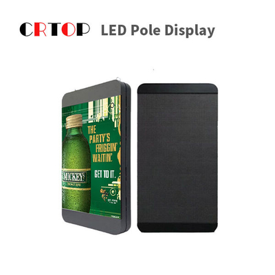 Pantalla LED impermeable de poste ligero de calle IP65 para la publicidad