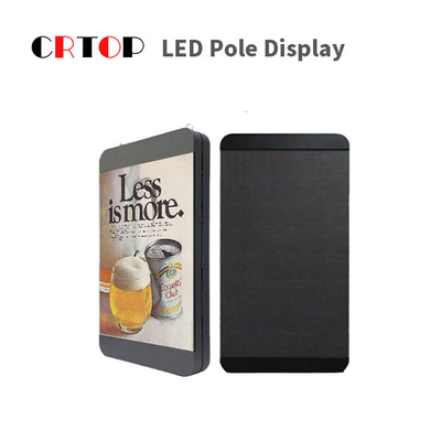 Pantalla LED impermeable de poste ligero de calle IP65 para la publicidad