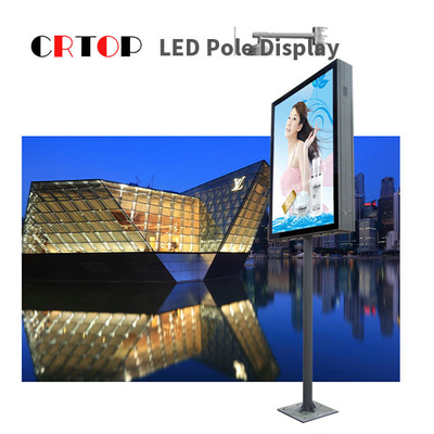 Pantalla de Smart LED de la señalización de Digitaces del borde de la carretera de poste P4mm del alumbrado público