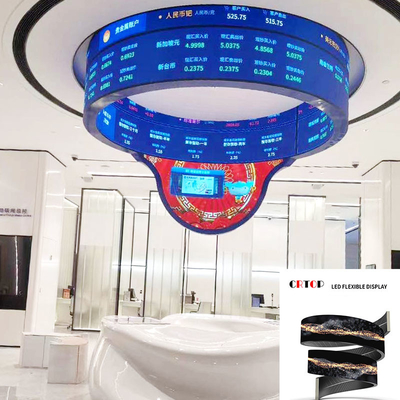 El alto flexible curvado empalme de la pantalla de la pantalla LED de P2mm restaura 64s