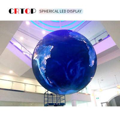 A todo color esférico de la exhibición de la bola del diámetro LED de P4mm 1500cd los 2.5m