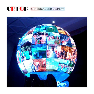 Diámetro creativo de la pantalla los 2.5m de la pantalla LED de P5mm 1500cd esférico