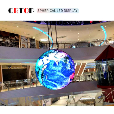 Diámetro creativo de la pantalla los 2.5m de la pantalla LED de P5mm 1500cd esférico