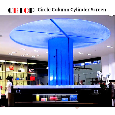 Estructura creativa del pixel de la pantalla 1R1G1B de la pantalla LED de Cylintrical P2.5mm